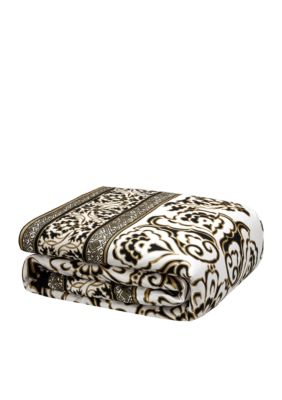 Silk Road White/Black Multi King Duvet 110-in. x 96-in.