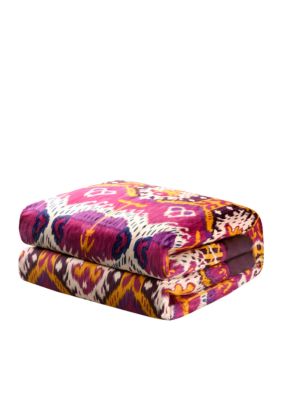 Chapan Fuschia Multi King Duvet 110-in. x 96-in.