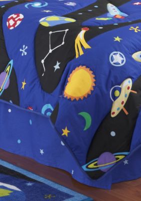 Out of this World Twin Bedskirt 39-in. x 75-in. + 15-in. drop