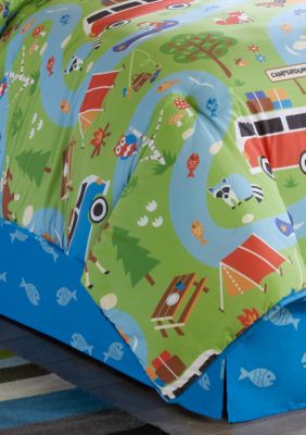 Camping Trip Twin Bedskirt