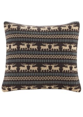 Brownstone Brown Deer Pillow 18-in. x 18-in.