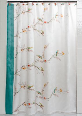 Lenox Chirp Shower Curtain and Hooks - Sold Separately