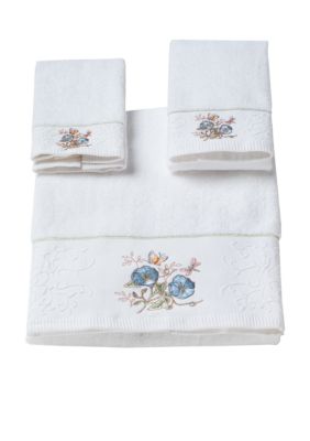 Lenox Butterfly Meadow Towel Collection-Blue Flower
