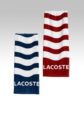 Lacoste Bisqne Beach Towels
