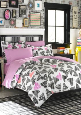Teen Vogue Scribble Hearts Bedding Collection - Online Only