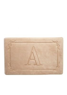 Home Accents Monogram Memory Foam Bath Rugs