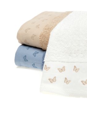 MaryJane's Home Butterfly Embroidered Towel