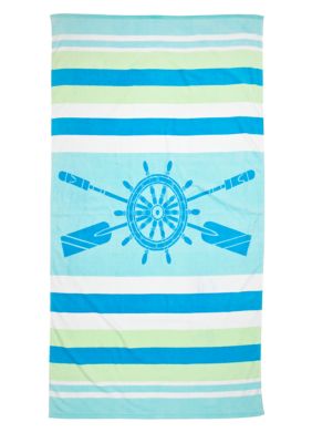 Ocean & Coast Ship's Wheel Beach Towel