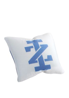 Vineyard Stripe Blue Decorative Pillow 16-in. x 16-in.