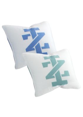 Izod Vineyard Stripe and Basketweave Pillows - Online Only