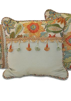 Mardi Gras Fashion Decorative Pillow 18-in. x 18-in.