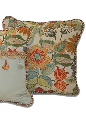 Mardi Gras Square Decorative Pillow 18-in. x 18-in.