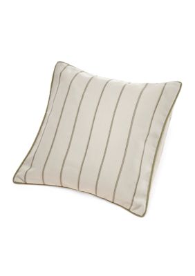Montauk Drifter Green Herringbone Decorative Pillow 18-in. x 18-in.