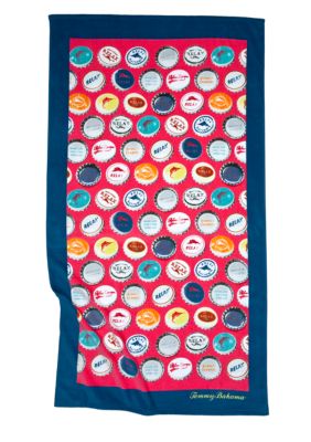 Tommy Bahama Bottle Caps Beach Towel