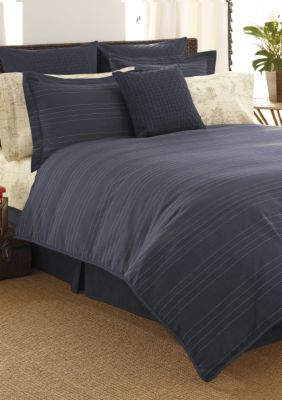 Tommy Bahama&reg; Grasscloth Comforter Set-Indigo