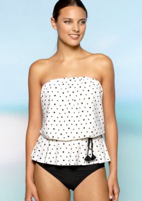 Eco Swim Galaxy Bandeaukini Top and High Waist Bottom