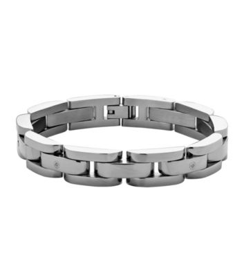 Men's Polished Stainless Steel Bracelet