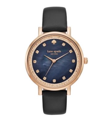 kate spade new york&reg; Rose Goldtone Monterey Black 