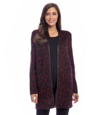UPC 782417589223 product image for Anne Klein® Leather Open Cardigan | upcitemdb.com