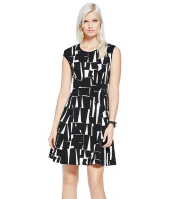 UPC 039372371234 product image for Vince Camuto® Cap Sleeve Graphic Dress | upcitemdb.com