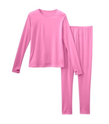 UPC 086201302600 product image for Cuddl Duds® Girls' 2T-12 Two-Piece Comfortech® Solid Base Layer Set | upcitemdb.com