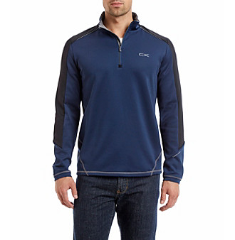 UPC 797762488084 product image for Calvin Klein Men's Long Sleeve Quarter Zip Sweatshirt | upcitemdb.com