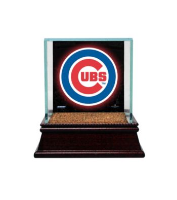 UPC 809418430740 product image for Chicago Cubs Glass Single Baseball Case with Team Logo Background and Authentic  | upcitemdb.com