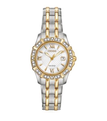 Citizen&reg; Women's Eco-Drive Two Tone Diamond Watch