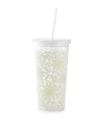 kate spade new york&reg; Daisy Lace Tumbler With Straw