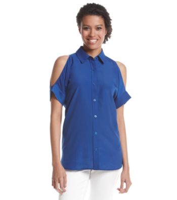 UPC 190049539262 product image for MICHAEL Michael Kors® Short Sleeve Cold Shoulder Shirt | upcitemdb.com
