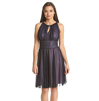 UPC 689886654950 product image for Jessica Howard® Petites' Keyhole Neck Sequin Dress | upcitemdb.com