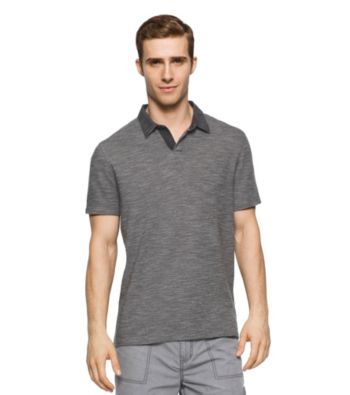 UPC 712683890198 product image for Calvin Klein Jeans Men's Slub Pique Denim Short Sleeve Polo | upcitemdb.com