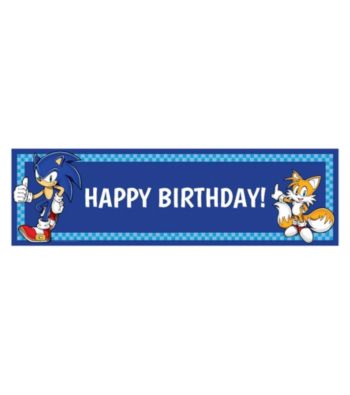 UPC 887513039846 product image for Sonic the Hedgehog Happy Birthday Banner | upcitemdb.com