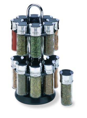 Olde Thompson 16 Jar Carousel Spice Rack