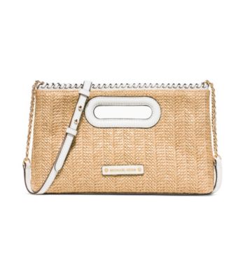 UPC 190049139400 product image for MICHAEL Michael Kors® Straw Rosalie Large Clutch | upcitemdb.com