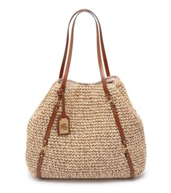 ralph lauren straw tote