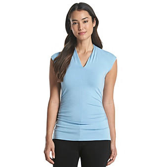 UPC 039372531430 product image for Vince Camuto® Pleated V-Neck Top | upcitemdb.com