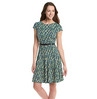 UPC 689886700510 product image for Jessica Howard® Petites' Pintuck Fit And Flare Dress | upcitemdb.com