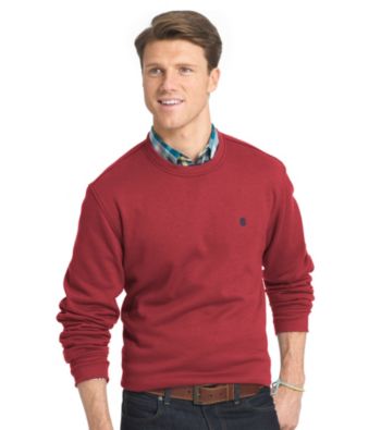 UPC 015844776943 product image for Izod® Men's Long Sleeve Advantage Crew Neck Fleece Sweater | upcitemdb.com