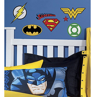 RoomMates DC Comics&reg; Superhero Logos Peel & Stick Wall 