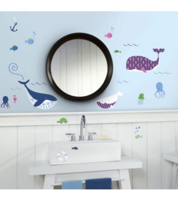 RoomMates Sea Whales Peel & Stick Wall Decals