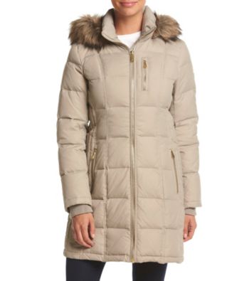 michael kors long down coat