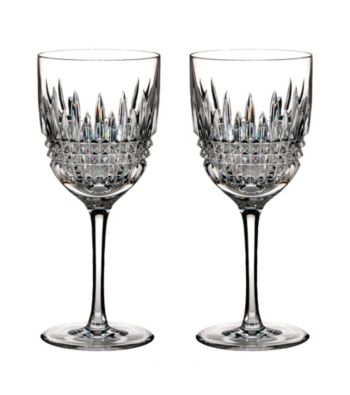 Waterford&reg; Set of 2 Lismore Diamond Goblets