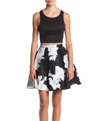 sequin hearts two piece dress