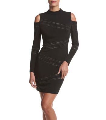 guess cold shoulder dress