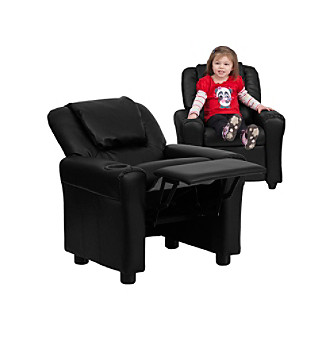 Flash Furniture Contemporary Leather Kids Recliner with 
