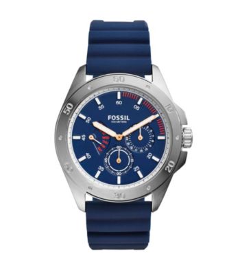 Fossil&reg; Sport Multifunction Blue Silicone Watch