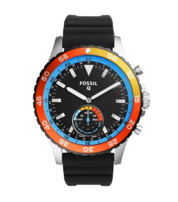 Fossil&reg; Q Crewmaster Silicone Hybrid Smartwatch