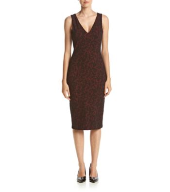 michael kors red lace dress