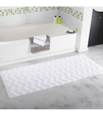 Lavish Home Chevron Bathroom Mat